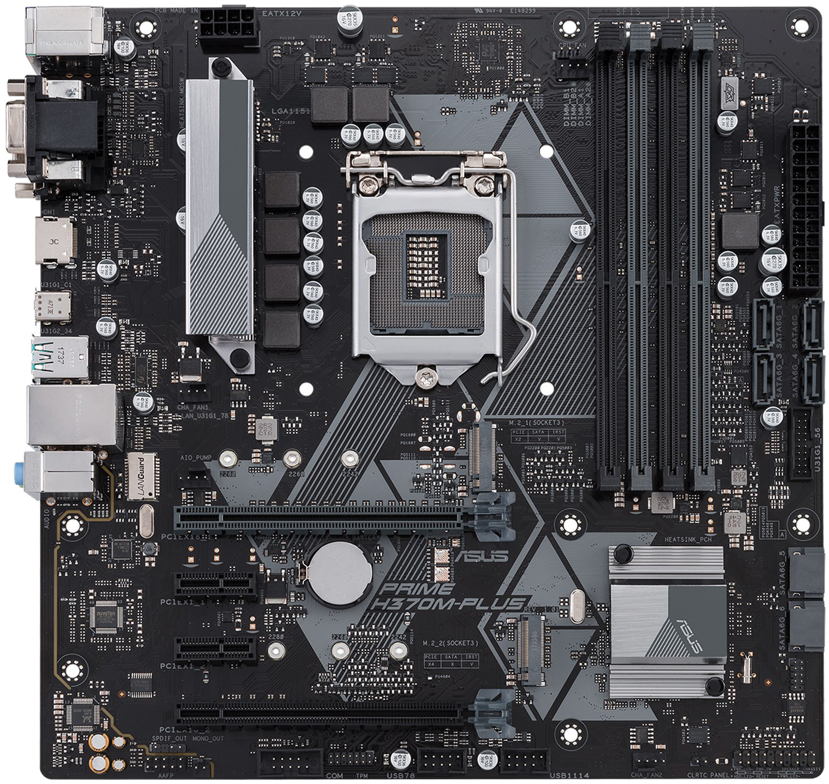 Asus Prime H370M-Plus - Motherboard Specifications On MotherboardDB